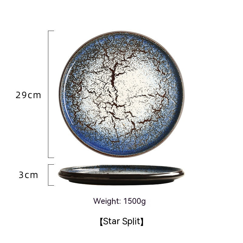 Assiette japonaise en céramique "Hi to kōri"