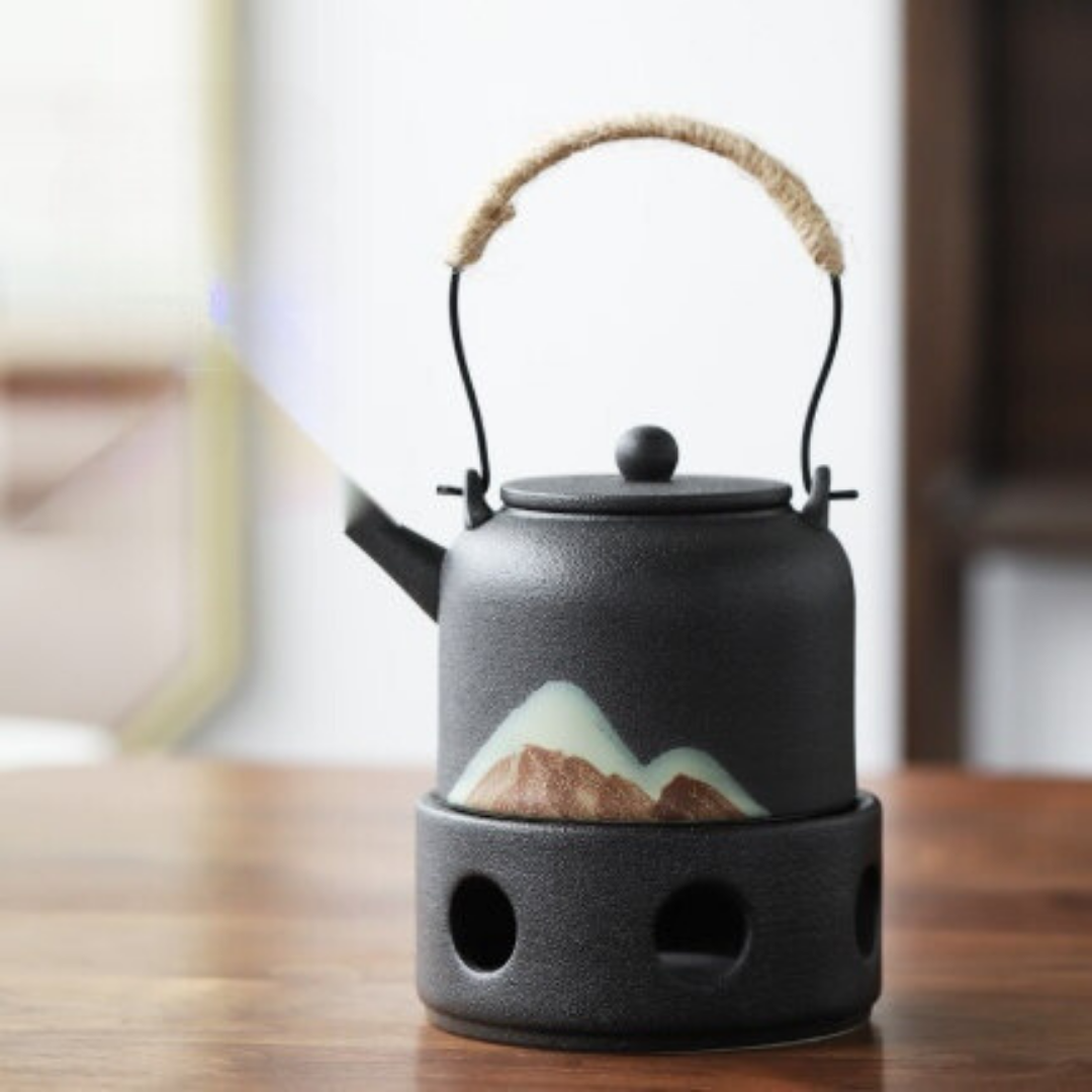 Théière japonaise avec réchaud "Montagne"