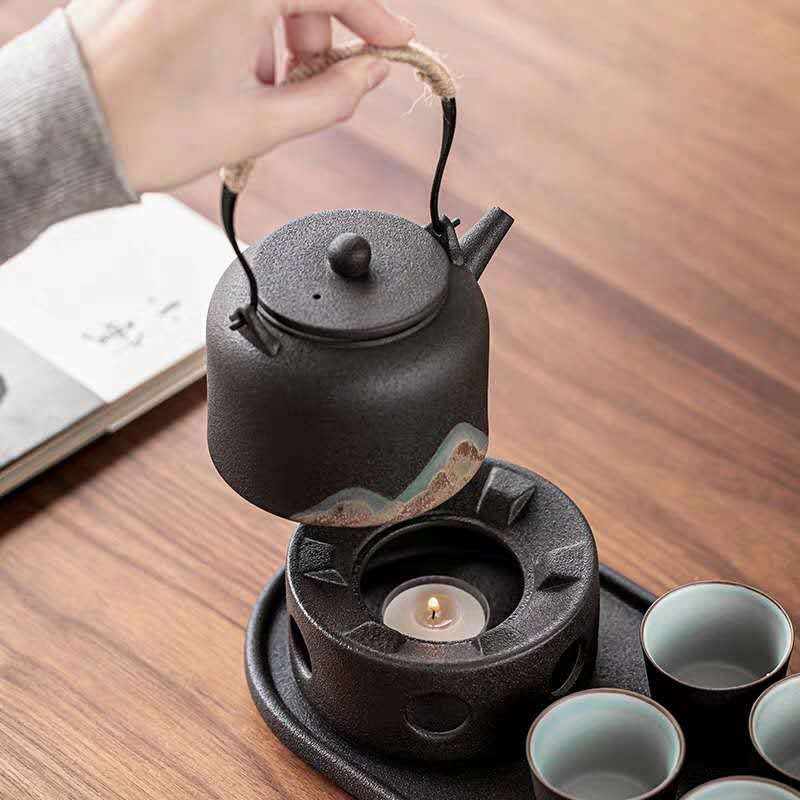 Théière japonaise avec réchaud "Montagne"