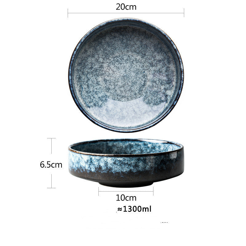Assiette creuse & Bol en céramique "Kuroto"