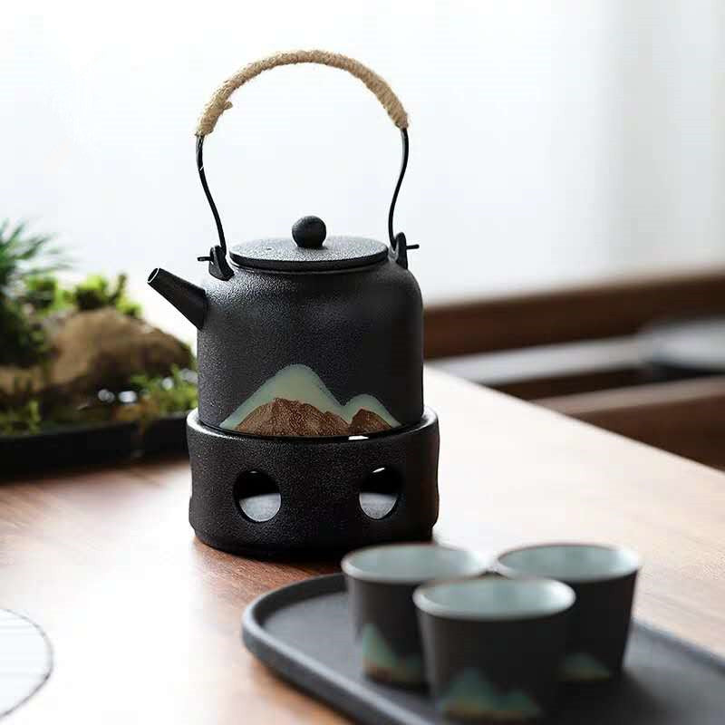 Théière japonaise avec réchaud "Montagne"