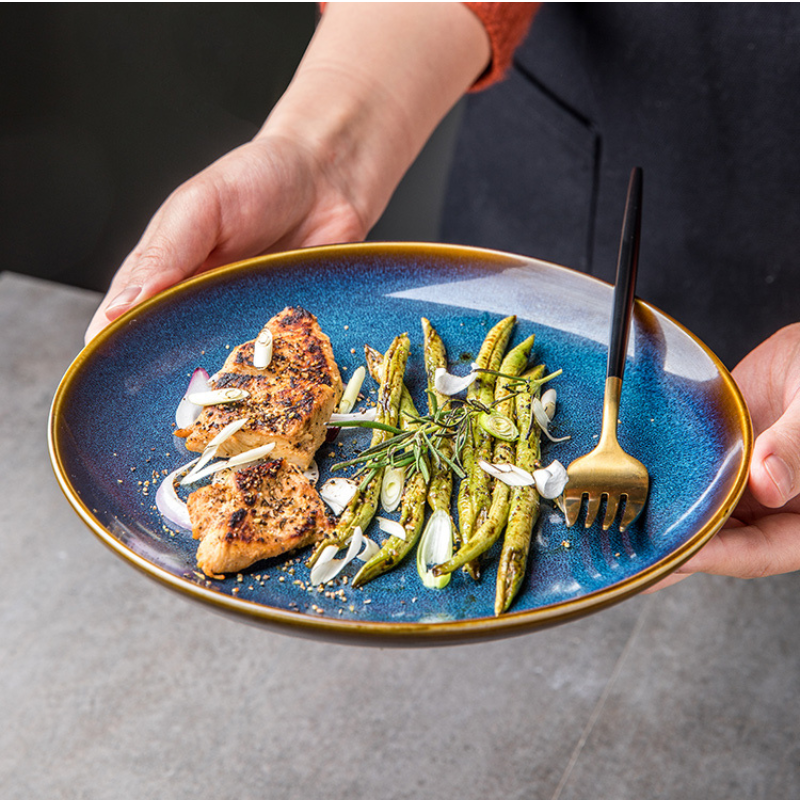 Assiette japonaise en céramique "Tatsuzo"