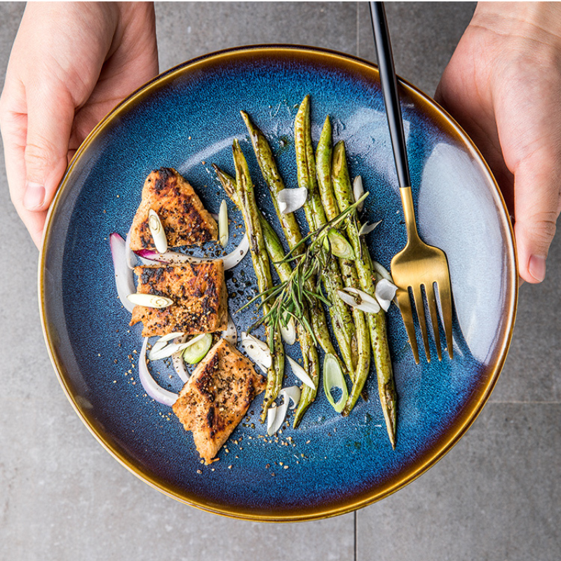 Assiette japonaise en céramique "Tatsuzo"
