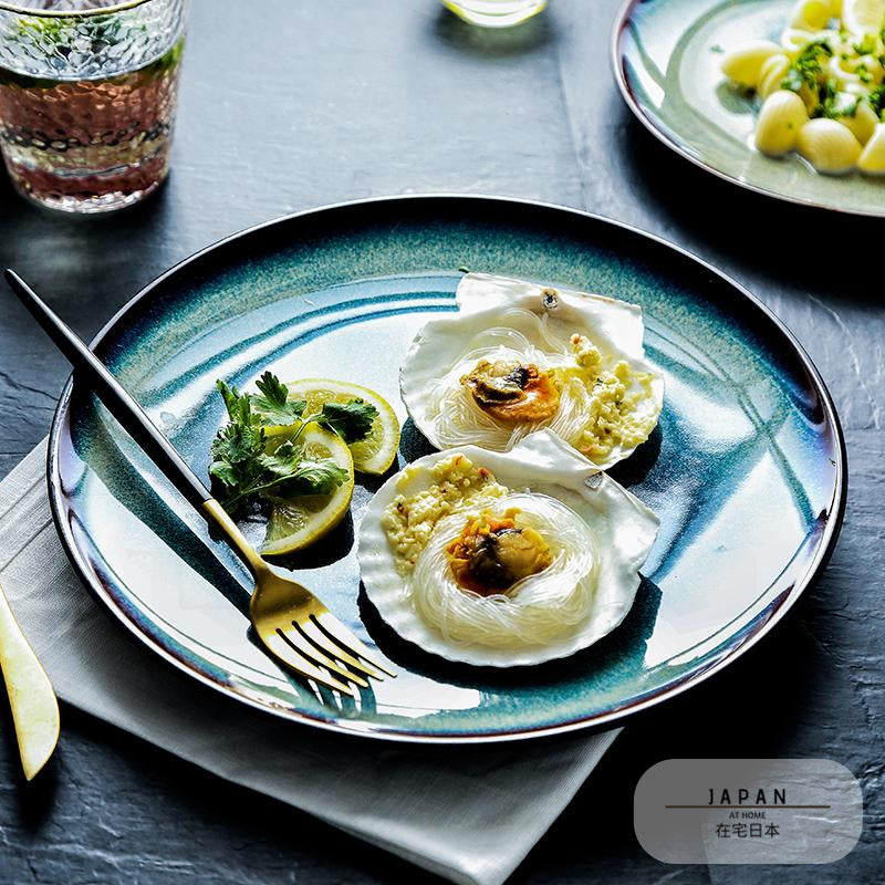 Assiette japonaise en céramique « Tsunoi »