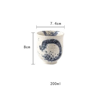 Tasse japonaise en céramique dessinée main « Tsukuda »