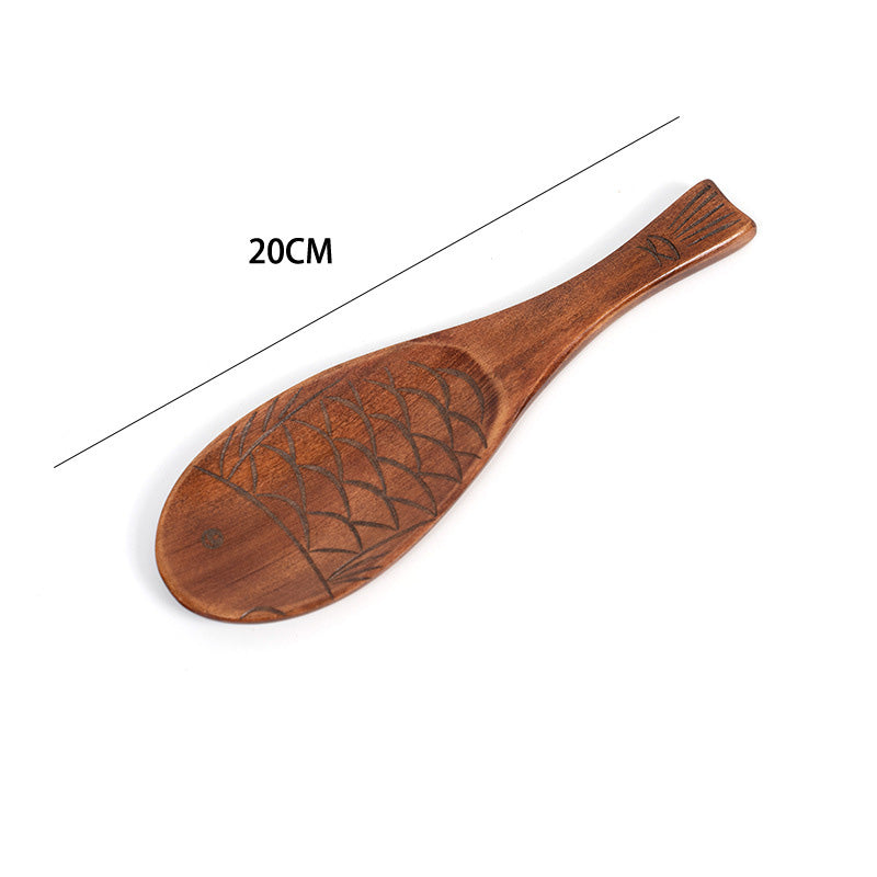 Cuillère à riz en bois
