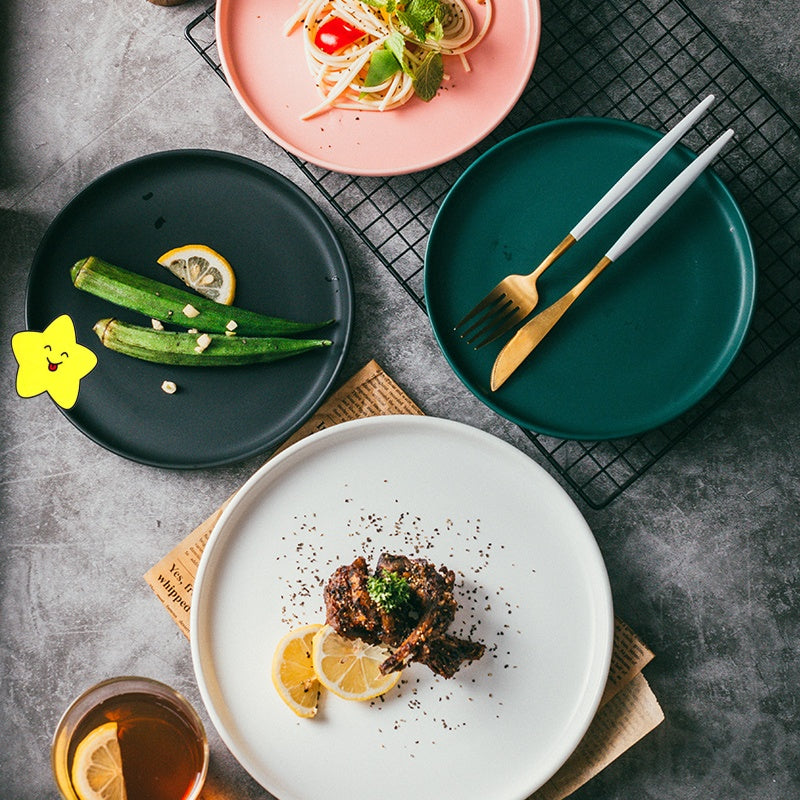 Assiette japonaise en céramique "Okawa"