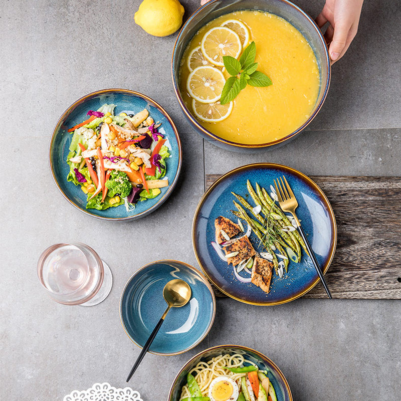 Assiette japonaise en céramique "Tatsuzo"