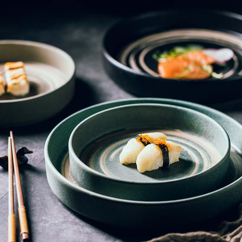 Assiette japonaise en céramique « Azami »
