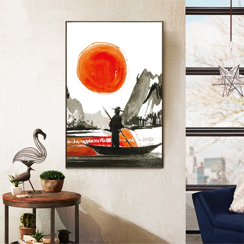 Affiches japonaises style "Dessin à l'encre"