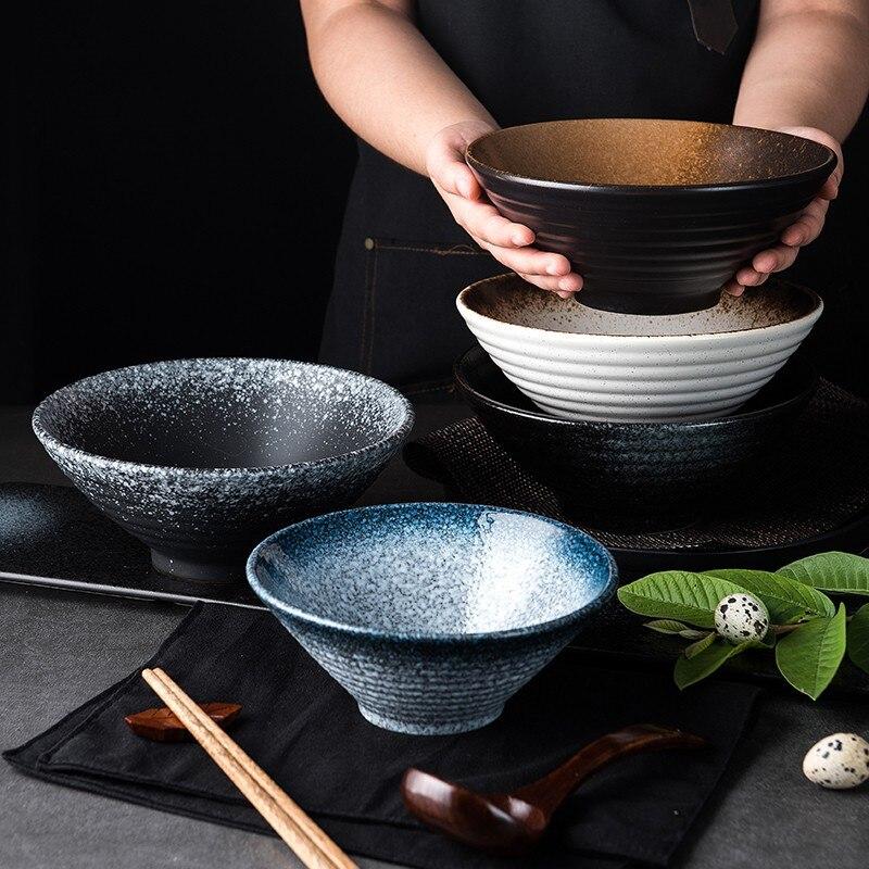 Grand bol à ramen en céramique « Wakisaga »