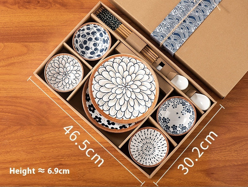 Coffret vaisselle japonaise "Hanakaze" (6 coffrets cadeaux)