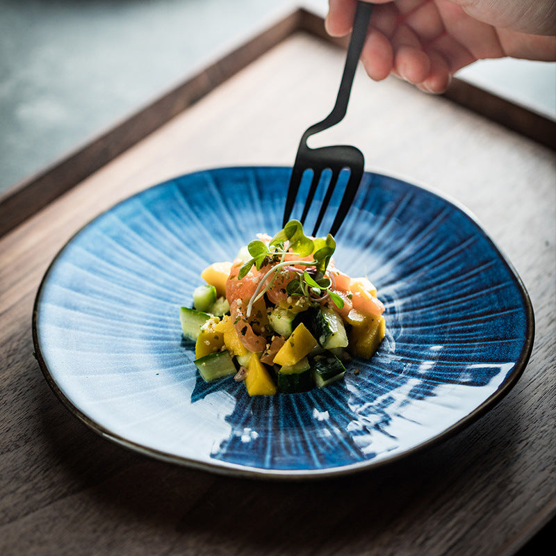 Assiette japonaise en céramique "Nikkō"