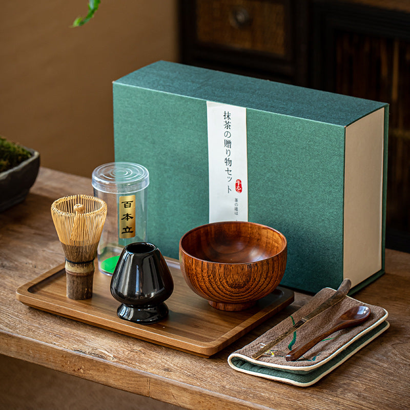 Coffret Matcha Poudre De Thé Vert Biologique Du Japon - Ensemble À Coffret Matcha Poudre De Thé Vert Biologique Du Japon - Ensemble À