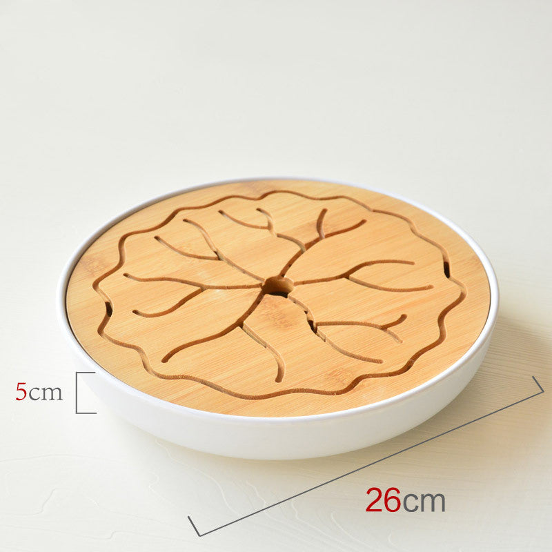 Plateau à thé cérémonie japonaise en bambou