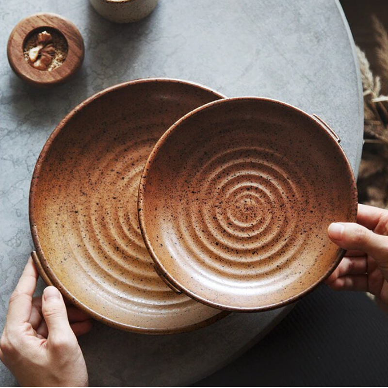 Assiette japonaise en céramique « Watsuji »