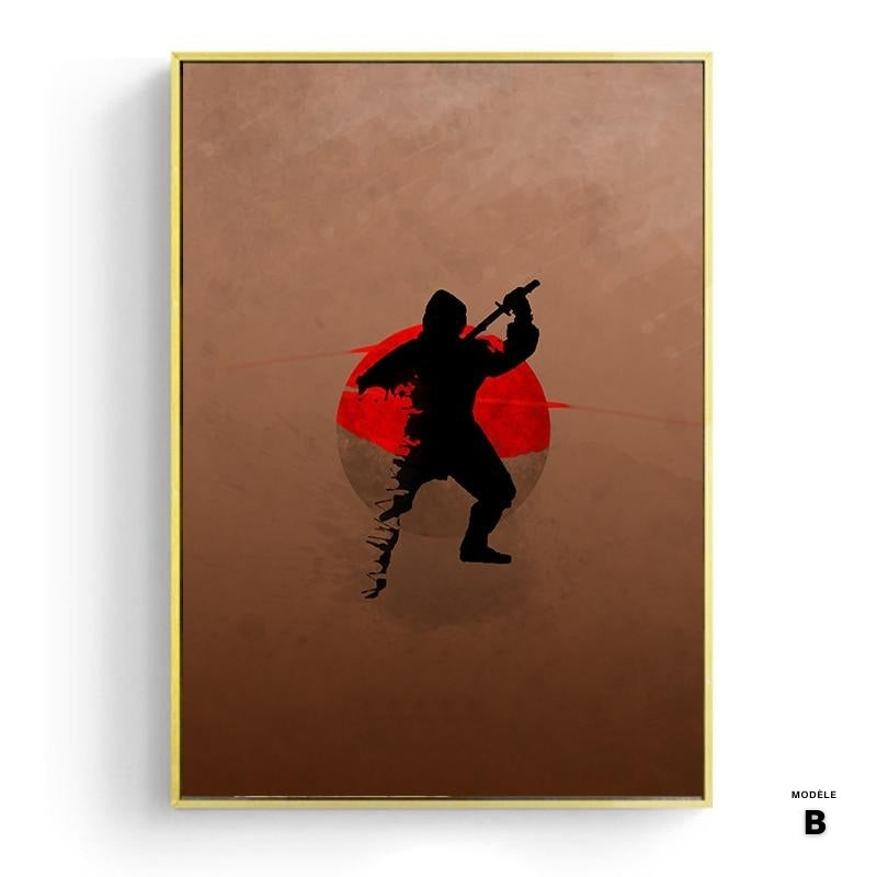 Affiche japonaise - "Geisha, ninja, samouraï"