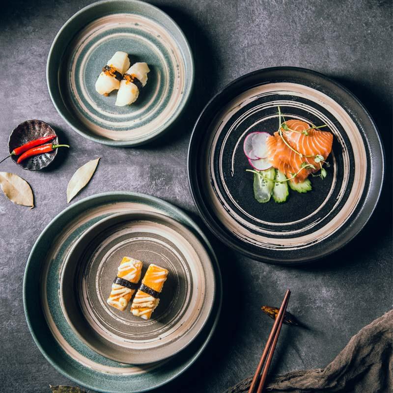 Assiette japonaise en céramique « Azami »