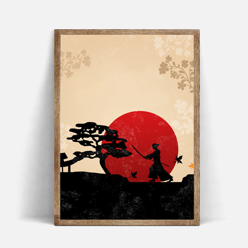 Affiches japonaises style "Dessin à l'encre"