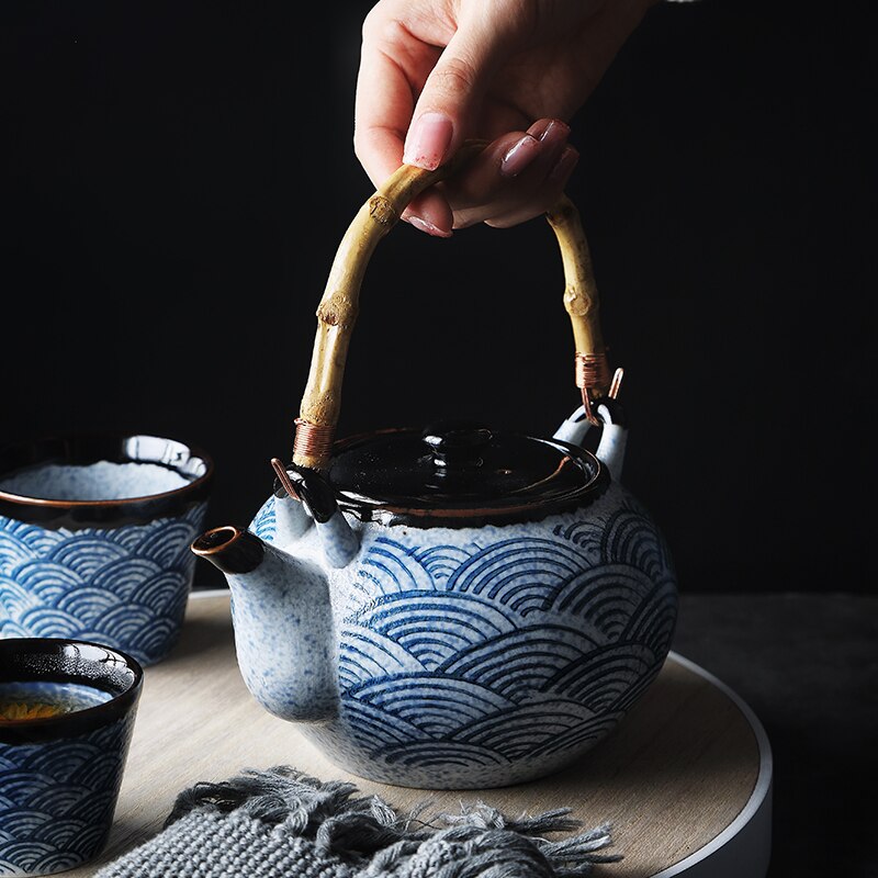 Service à thé japonais en céramique de haute qualité, Design