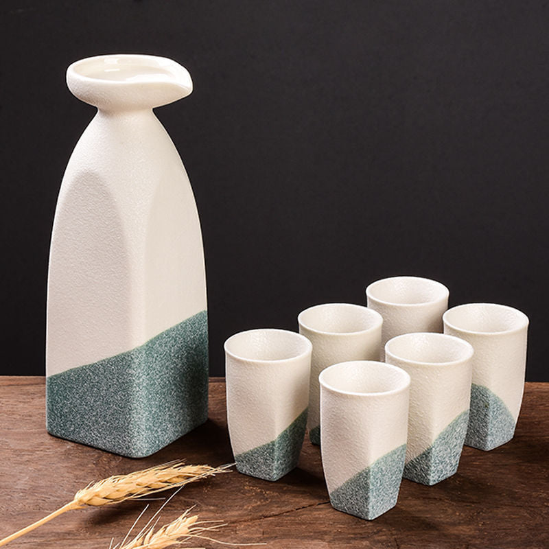 Set de saké en céramique "Iwao"