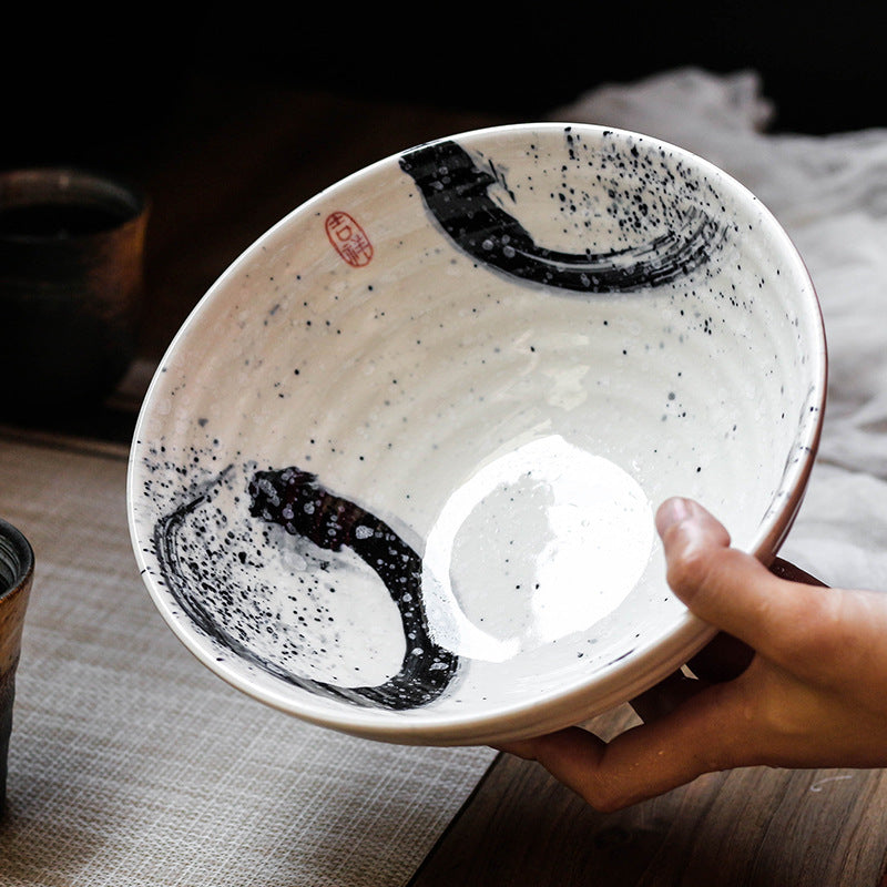 Bol à ramen en céramique - noir ou blanc - Tsukuda – Japan at Home